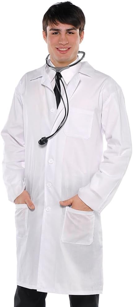 Doctor Coat for Adults (1 Pc.) - Perfect for Role Playing, Dress-Ups, or Costume Party Accessory