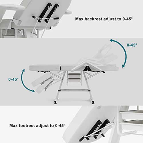 White-Tattoo-Chair-Multipurpose-Facial-Chair-72-Inch-Spa-Salon-Facial-Bed-with-Massage-Equipment-Spa-Stool-for-Beauty-Spa-Tattoo-Barber-Chair-Salon-Chair-Tattoo-Chair-Shampoo-Beauty-Salon