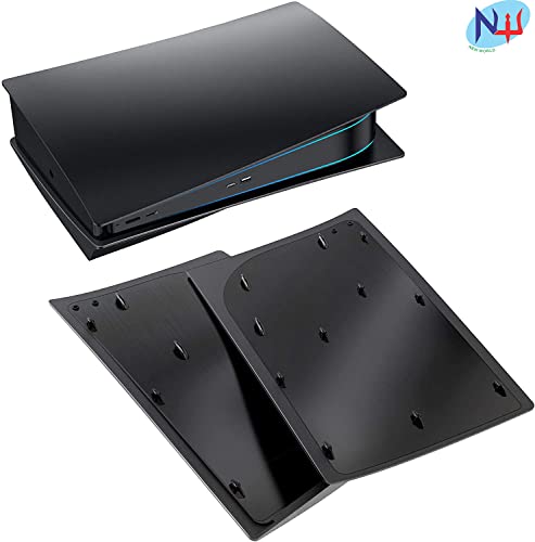 Image of New world for PS5 Faceplate, Faceplate for PS5 Disc Edition, Faceplate for PS5 CD Vesrion only for Fat Model First genration Model, Black