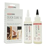 System Three Quick Cure 15 Epoxy Adhesive, 1/2 Pt Bottle Kit, Amber