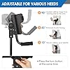 Carehofu 3-Angle Adjustable Forearm Crutches for Adults - Ergonomic Non-Slip Handles with EVA Elbow Support, Foldable Arm Crutches Forearm for Leg Injury, Surgery Recovery, Disabled (Single Unit)