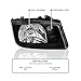 SPEC-D TUNING Black Headlights w/o Built-in Fog Lights Compatible with 1999-2005 Volkswagen Jetta Bora Mk4 1999-2005 L+R Pair Head Light Lamp Assembly