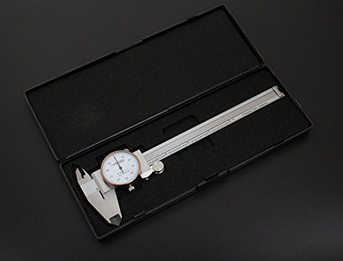 Accusize Industrial Tools 0-6 inch by 0.001 inch Precision Dial Caliper, Stainless Steel, in Fitted Box, P920-S216