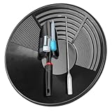 Uanqfegy Effizientes Goldwaschset 5-teilig – 3-Rillen-Schwarzgoldwaschanlage für Anfänger. Komplette Schürfausrüstung mit Schaufel und Werkzeug