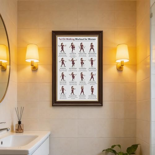 Poster toile marche Tai Chi programme exercices pour pratiquer à la maison - 7