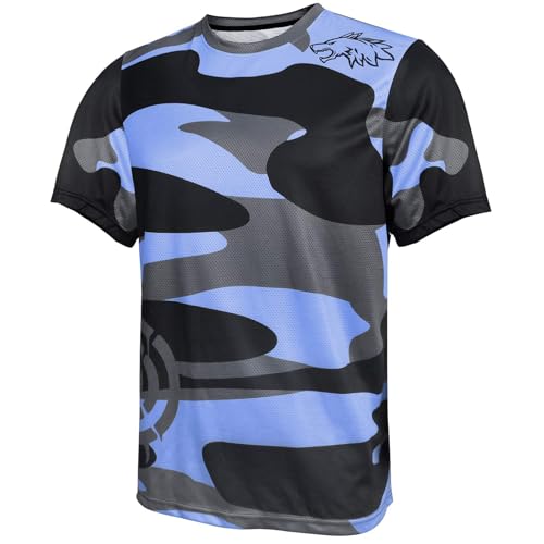 Maglia multifunzionale per mountain bike da uomo, può essere utilizzata per ciclismo, corsa, palestra, ciclismo, escursionismo, all'aperto