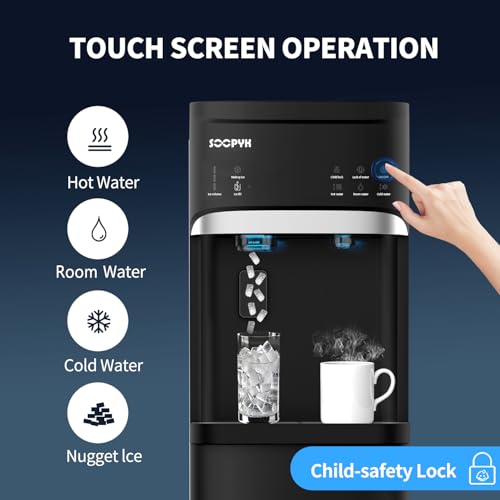SOOPYK Water Cooler Bottom Loading Ice Maker