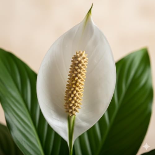 Image of ORIGINAL PEACE LILY LIVE PLANT WITH 3 INCH BLACK POT | ELEGANT GREEN FOLIAGE & WHITE FLOWERS | AIR PURIFYING INDOOR PLANT | PERFECT FOR HOME & OFFICE DECOR | LOW MAINTENANCE | PACK OF 1