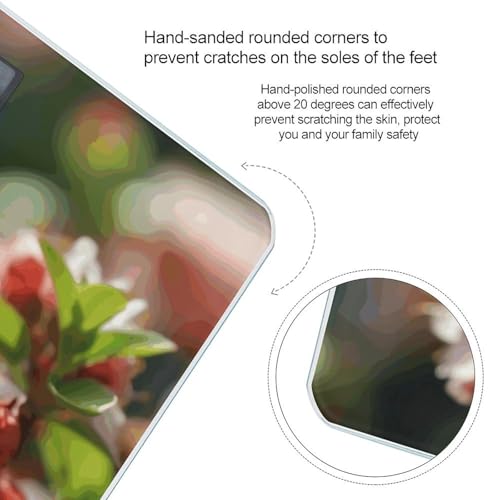 Báscula digital Blooming Peach Blossoms de vidrio templado miniatura 4