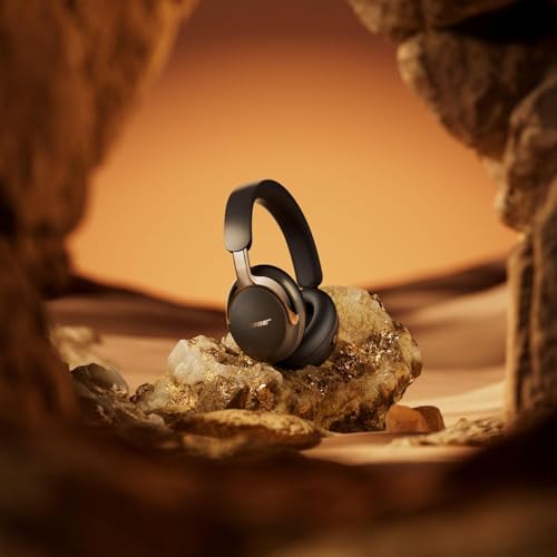 Image of Bose (2nd Gen QuietComfort Ultra Bluetooth Headphones, Wireless Headphones with Spatial Audio, Over Ear Noise Cancelling with Mic, Up to 30 Hours of Play time + 20W Wall Charger (Desert Gold)