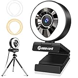 ❤【Full HD 1080P Webcam mit Stativ】 Facecam unterstützt die Ausgabe im YUV-Format und liefert qualitativ hochwertige Bilder mit einer Rate von 2 Millionen Pixel und 30 Bildern pro Sekunde. Die Streaming Cam ist mit einem intelligenten Mini-Stativ ausgestattet, der Kugelkopf kann um 360 ° gedreht und die Beine frei gestreckt werden. Die Webcam-Basis kann um 360 ° gedreht werden, um Ihre Privatsphäre zu schützen. Daher können Sie die Webcam überall platzieren.