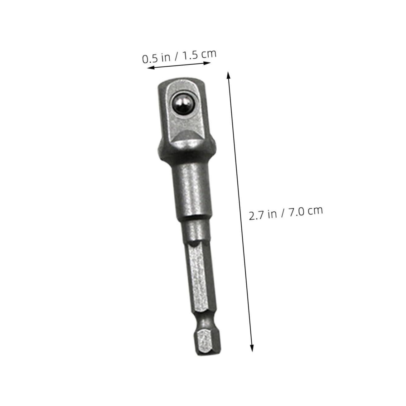 3pcs Impact Socket Adapter for Power Drill, 65-73mm Metal