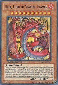 YuGiOh Legendary Collection 2 Single Card Uria, Lord of Searing Flames LC02-EN001 Ultra Rare