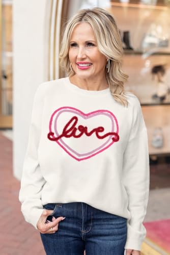 Image of LEMAFER Women 2026 Merry Christmas Round Neck Sequin Letters Sweater Casual Solid Slogan Long Sleeve Pullover Sweatshirt Tops