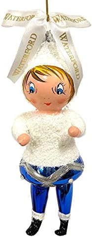 Waterford Holiday Heirlooms Shannon Snowgirl Limited Edition 7-inch Figural Blown Glass Christmas Ornament