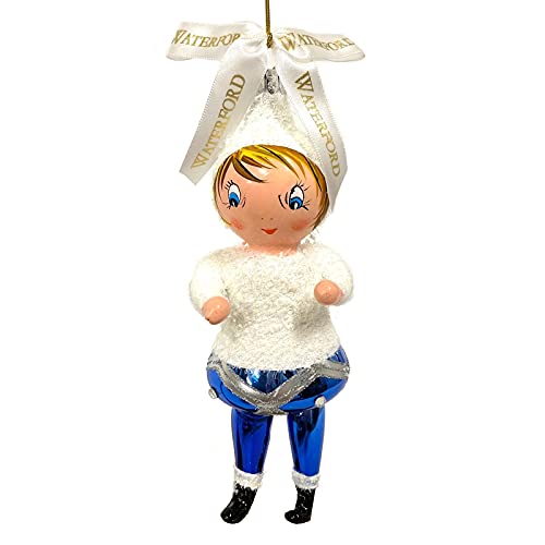 Waterford Holiday Heirlooms Shannon Snowgirl Limited Edition 7-Inch Figural Blown Glass Christmas Ornament #TOP2