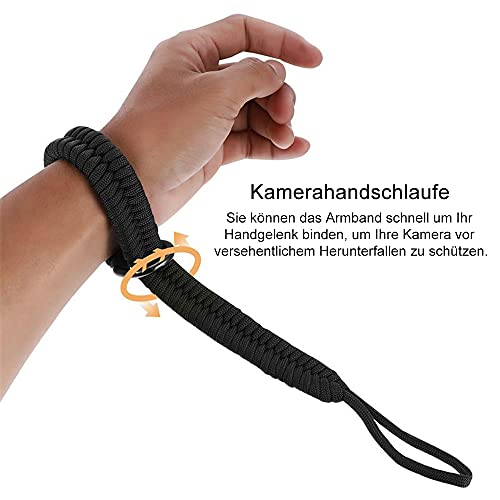 WJAJOY Kamera Handschlaufe - handgeflochten,sicher und verstellbar Kameragurt fürs Handgelenk geeignet für Canon, Nikon… – Bild 3