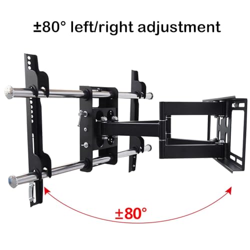 Support mural pour téléviseur 65 pouces articulé orientable acier résistant - 5