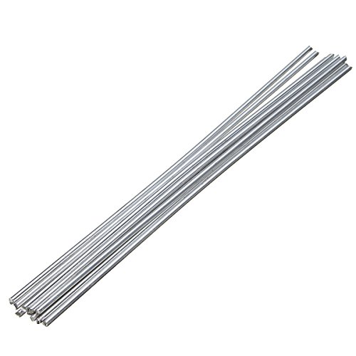 FEVERWORK Lot de 10 tiges de réparation en aluminium basse température 3,2 mm x 230 mm pour machine à souder Cover
