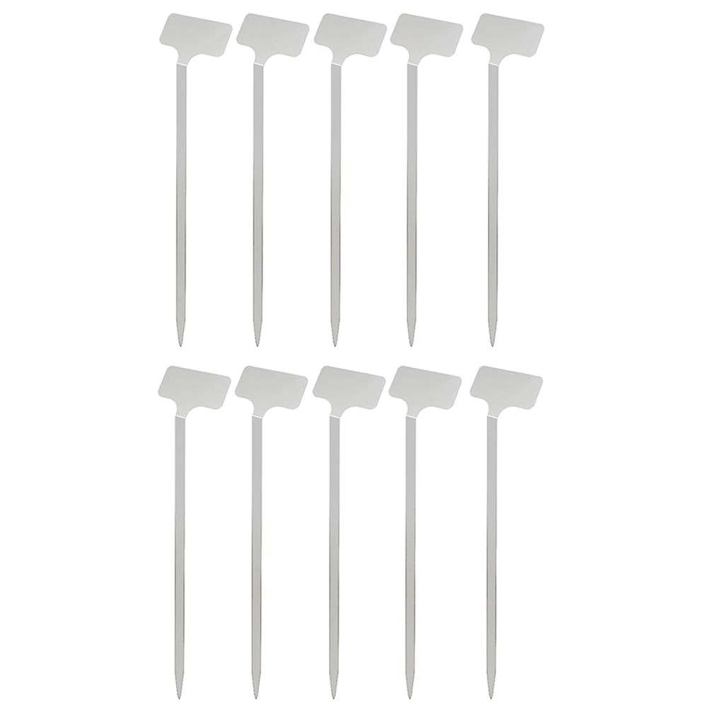 Aundhegrtt As Shown For Plants Vegetables Seedlings Flowers Weatherproof Stainless Steel Garden Markers Garden Markers