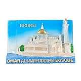 Brunei Fridge Magnet Travel Souvenir Resin Mosque Landmark Style Home Decoration Classic Landmark Craft