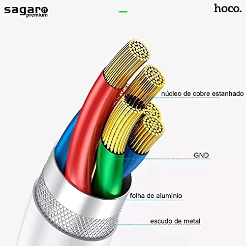 Cabo para iPhone Original Hoco Compatível iPhone 5 6 7 8 X 11 12