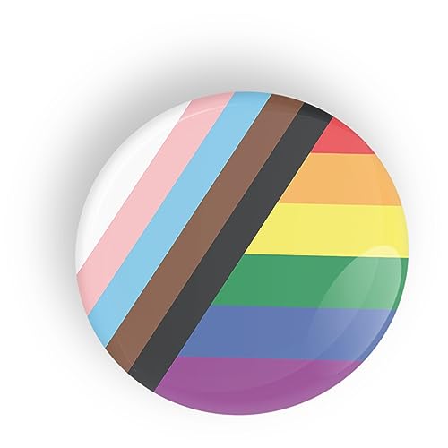 Trans Queer Stolz-Flagge Pin-Abzeichen-Schaltfläche - Pin zurück oder Magnet LGBT LGBTQ LGBTQI LGBTQIA inclusive pride