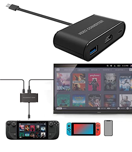Switch/Switch OLED 3-in-1 ���@�\�Q�[���@ TV �R���o�[�^�[ OLED Switch �ϊ� �A�_�v�^�[ HDMI �ϊ� �A�_�v�^�[ Type-c �[�d�� �yHDMI/TYPE-C/USB3.0 3�ڑ��[�q���ځz TV���[�h�Ή� 1