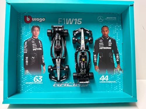 Burago 1/43 Mercedes AMG F1 W15 Hamilton #44 Russell #63 2Zbg Ǌ| ZfX xc u[S ~jJ[