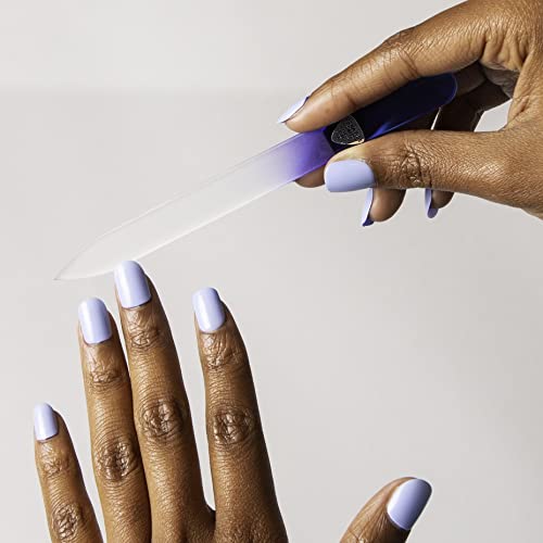 Bona Fide Beauty Glass Nail Files, Manicure Glass Fingernail Files With Cases, Gentle Precision Filing, Leaves Nails Smooth - 1-Piece Premium Czech Glass Files #TOP4