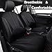 perfecti Fundas Asientos Coche Poli-Piel para Delantero & Trasero, Universal Antideslizante Cubre...