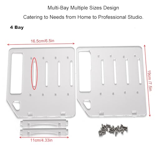 Caja para 8 discos duros 3.5" acrílica con enfriamiento miniatura 6