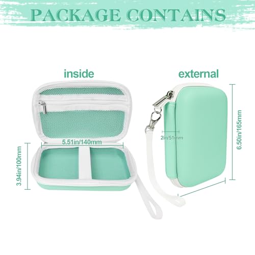 Image of Teyomi Case Compatible with Phomemo D30 D35, Cover for Phomemo D30 Label Maker, Hard Shell Storage Bag-Green (Box Only)