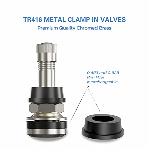 Image of CKAuto 4 Pieces TR416 High Performance Metal Valve Stems
