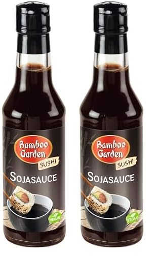 Bamboo Garden - Sushi Sojasauce, Perfekte Würzsauce zum Würzen von Sushi, Sashimi und Fischgerichten, 1 x 150 ml (Verpackungsdesign kann abweichen) (Packung mit 2)