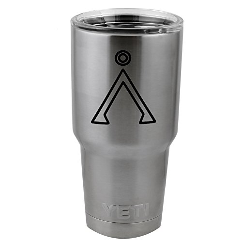 Stargate SG1 Inspired Silhouette Vinyl Sticker Decal for Yeti Mug Cup Thermos Pint Glass (4" Wide - Decal ONLY, NO Cup)