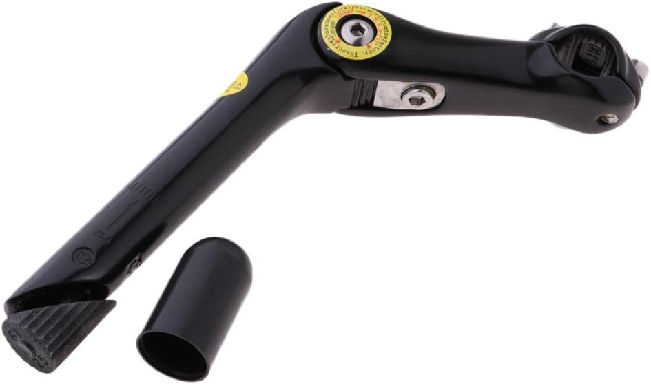 Adjustable Angle Handlebar Stem Extender for Mountain Road BMX Folding Bike, Aluminum Alloy Cycle Riser for 25.4mm Handlebar, Weight Components - as described, Black 25.4mm