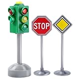Generisch Ampelspielzeug Für Kinder – LED-Zebrastreifensignal Mit Lichtern Und Geräuschen | Stopp-Modell-Sicherheitsanzeige | Pädagogisches Geburtstagsspielset | Frühes Lernspiel Für Kleinkinder