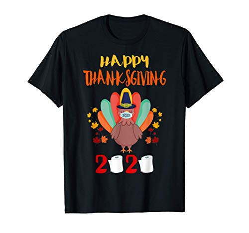 2020 Turkey Face Mask Toilet Paper Thanksgiving Funny Gift Camiseta