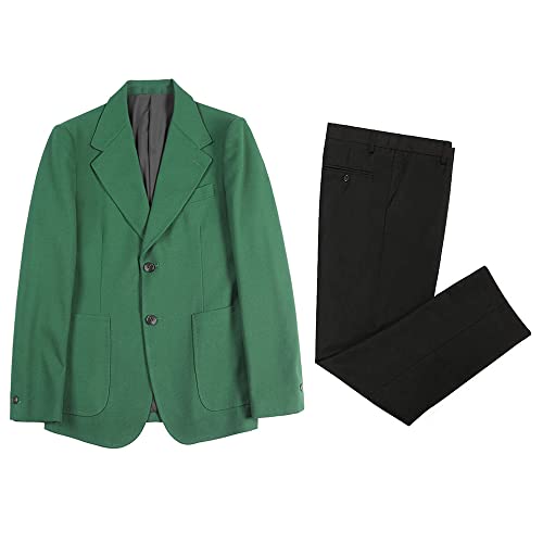 Costume deux pièces homme noir veste à poches plaquées élégant