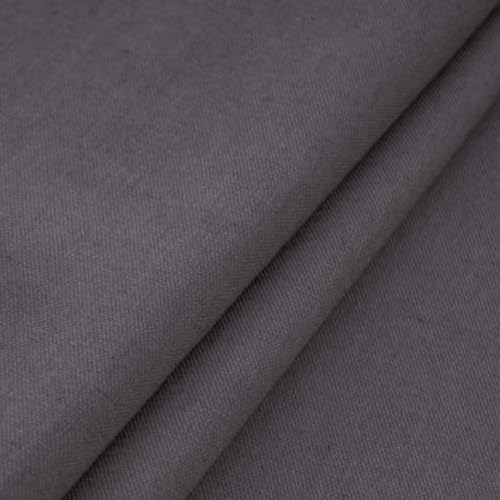 Kt KILOtela - Tela cerata di lino riciclata, decorazione per la casa, tinture naturali, 86% cotone, 14% lino, riciclato 52% GRS, larghezza 280 cm, lunghezza a scelta di 50 in 50 cm, grigio asfalto