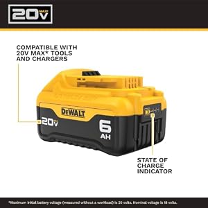 20V MAX Premium Lithium-Ion 6.0Ah Battery Pack (2 Pack) — photo 3 of 6