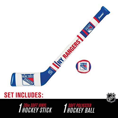 Image of Franklin Sports NHL Team Mini Soft Hockey Stick Set - NHL Team Soft Foam Mini Hockey Stick and Ball - Great Toy for Kids