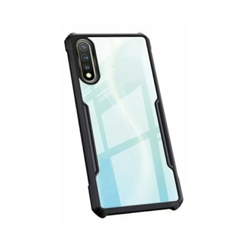 FitSmart Transparent Heavy Duty Hybrid Ultra Slim Protective Hard PC Back + Soft TPU Back Cover for Huawei Y8p (6.3") - Black, Bumper (B0D63HNCXR) Amazon Price History, Amazon Price Tracker