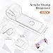 3 Pcs Clear Stamp Roll Dispenser Acrylic Stamp Holder and Dispenser Postage Stamp Dispenser Stamp Holder for a Roll of 100 Stamps for Mailing Stamps Storage Organizer Home Office Desk Organization