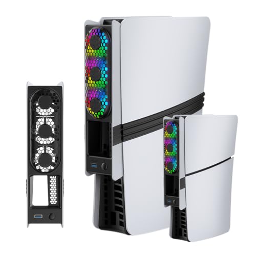 YipuVR PS5 Pro/Slimp pt@ vCXe[V5pt@ RGBCeBO PS5 Pro/SlimӋ@ 35-40 3iK É݌v MœK (낢)