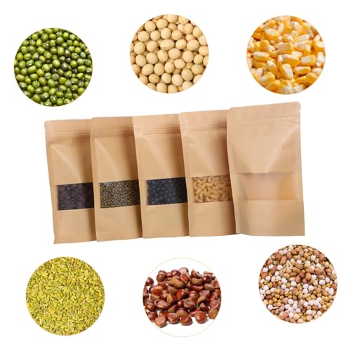 Sachets Kraft Refermables pour Conserver le Café Vert et les Biscuits Maison - 4