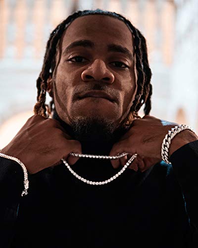 Jinao 18K Gold Plated 1 Row 4Mm Rhinestone Iced Out Cz Hiphop Tennis Chain Necklace 24" #TOP4