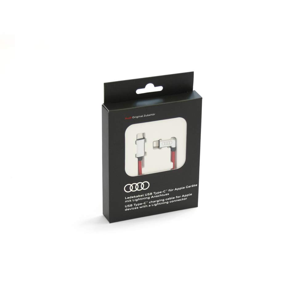 Audi 8S0051435K - Cavo di collegamento angolato, colore: Rosso