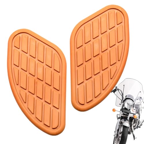 Almofada lateral do tanque da motocicleta,Almofada de tanque antiderrapante vintage para motocicleta